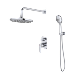 Встраиваемая душевая система Iddis Ray с тропическим душем и ручным душем, хром, RAYSB02i67
