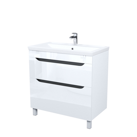 Тумба напольная Iddis Ray 80 см белая с умывальником RAY80WFi95K