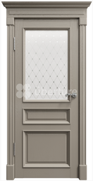 Дверь межкомнатная Uberture Rimini ПДО 80001 Серена каменная - наливной витраж