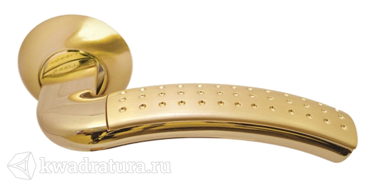 Дверная ручка Rucetti RAP 7 SG/GP матовое золото