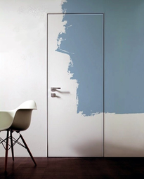 Межкомнатная дверь Океан Simple скрытого монтажа, белый под покраску (2400 мм)
