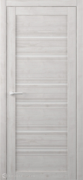 Межкомнатная дверь ALBERO Техас Жемчужный стекло белое