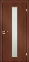 Финская дверь OLOVI Итальянский/Миланский орех без притвора с фурнитурой со стеклом (тов-102219, 102220, 102221, 102222)