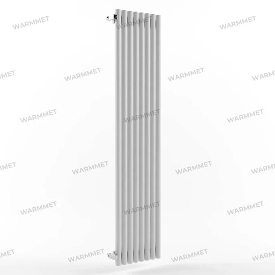Трубчатый вертикальный радиатор WARMMET Round V 8 секций, высота 750, ширина 392 белый