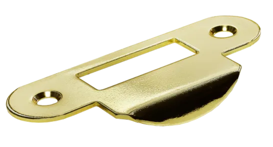 Планки для бесшумных защелок Morelli Z1 PG планка с язычком золото, с изогнутым язычком